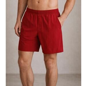 Lululemon Men’s Red Swim Shorts Athletic Board Shorts Size Medium